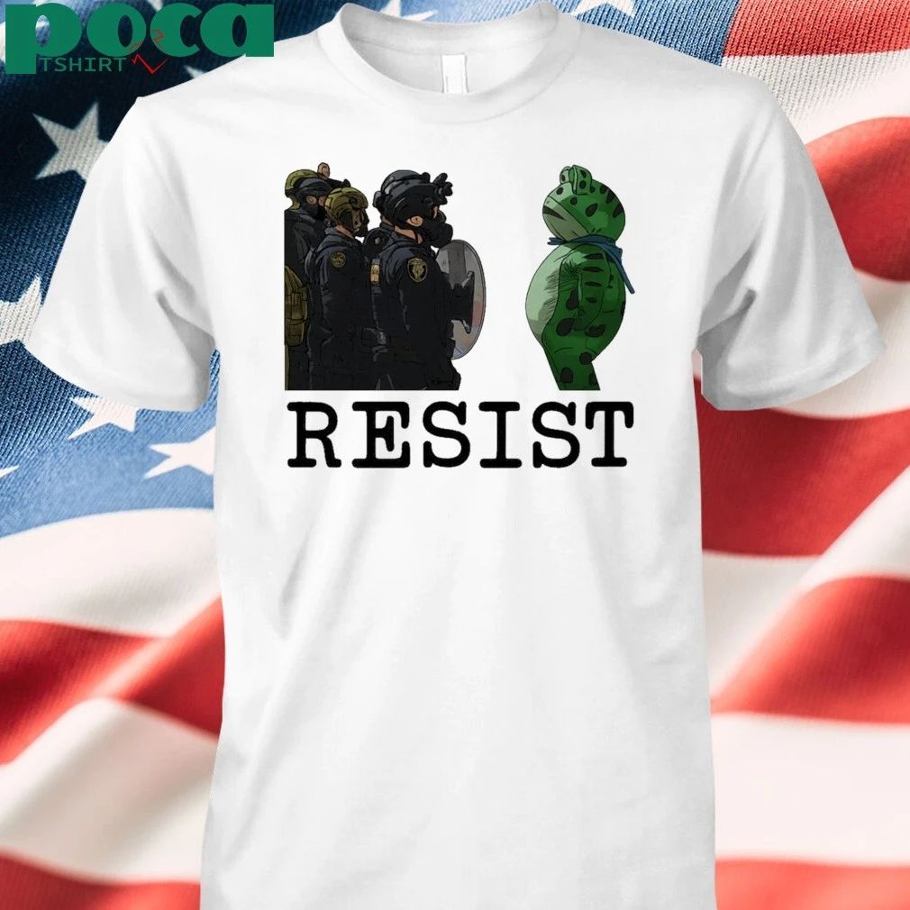 Frogs Against Fascism Portland Frog Resist strong together T-shirt