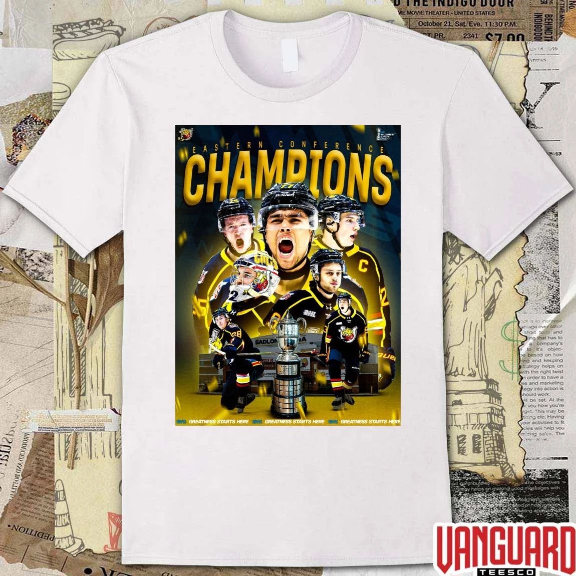 2026 OHL Barrie Colts Eastern Conference Champions Greatness Starts Here Poster t-shirt