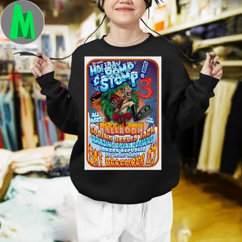 Spring Heeled Jack’s Holiday Romp 12.27.2025 Hamden CT Poster Shirt