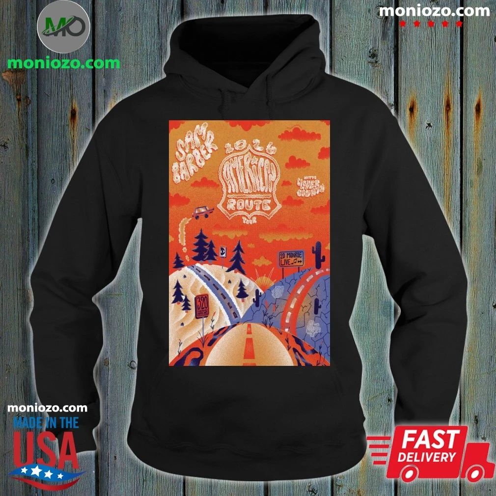 Poster Sam Barber Americas Route Tour 2026 Shirt