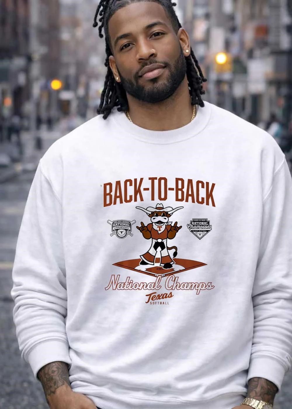 Back To Back National Champs Texas Softball Mascot Longhorn Shirt
