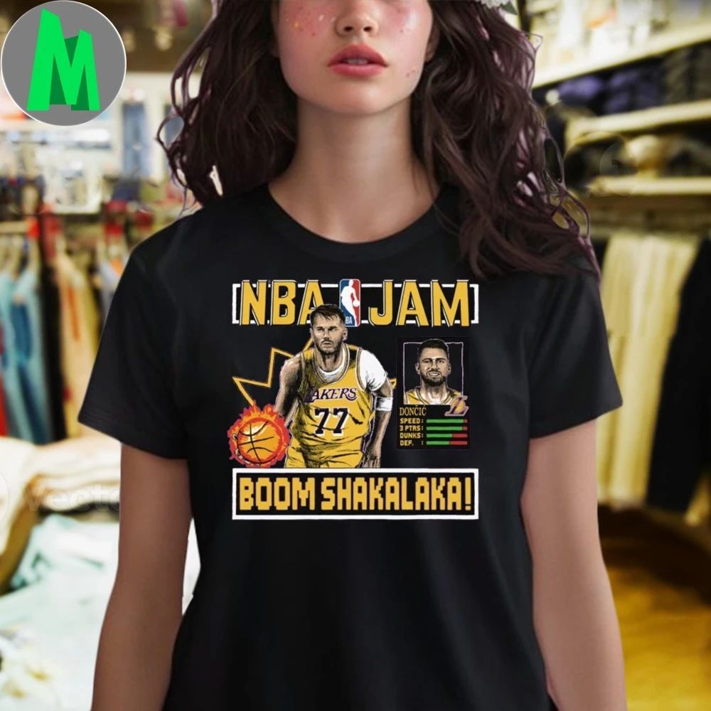 Los Angeles Lakers Luka Doncic #77 NBA Jam Shirt