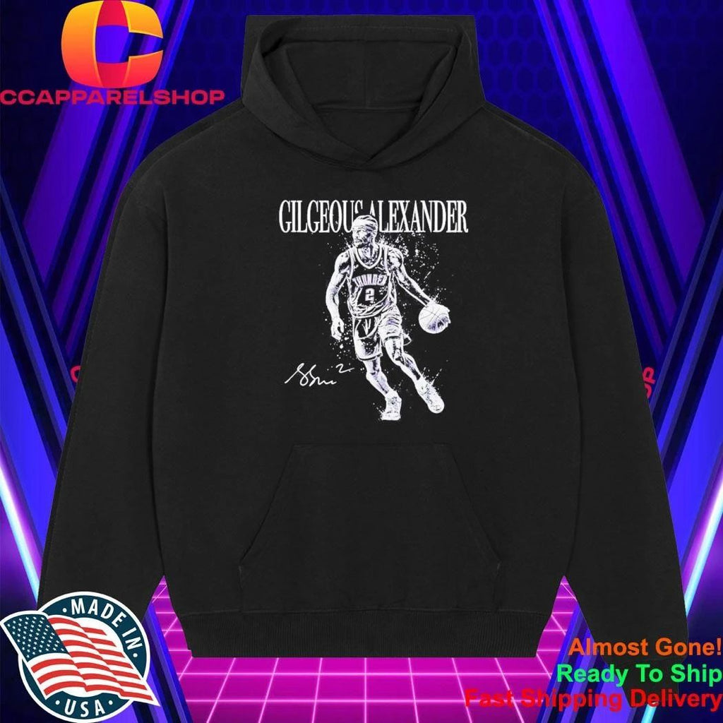 Shai Gilgeous-Alexander Oklahoma City Thunder number 2 action portrait Shirt