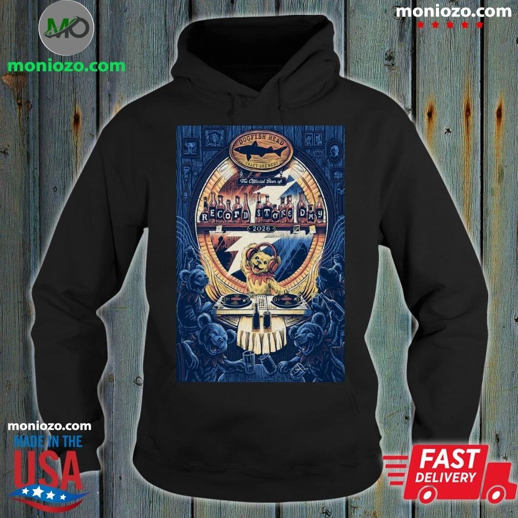 Original Dogfish Head and Grateful Dead 2026 Record Store Day Poster Shirt