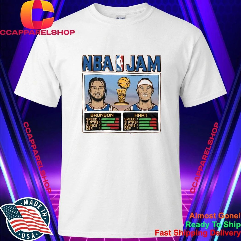 NBA Jam Knicks 2026 Champs Brunson And Hart Shirt