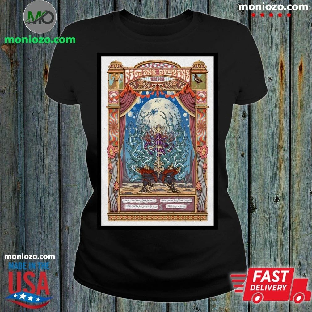 Original New Pigeons Playing Ping Pong Tour 2026 Poster Shirt