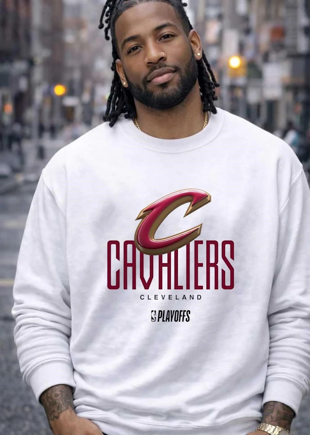NBA Playoffs Cleveland Cavaliers White T-Shirt