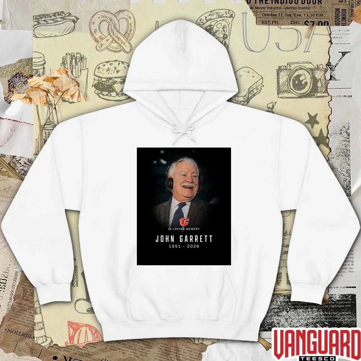In Loving Memory John Garrett 1951 – 2026 Calgary Flames Poster t-shirt