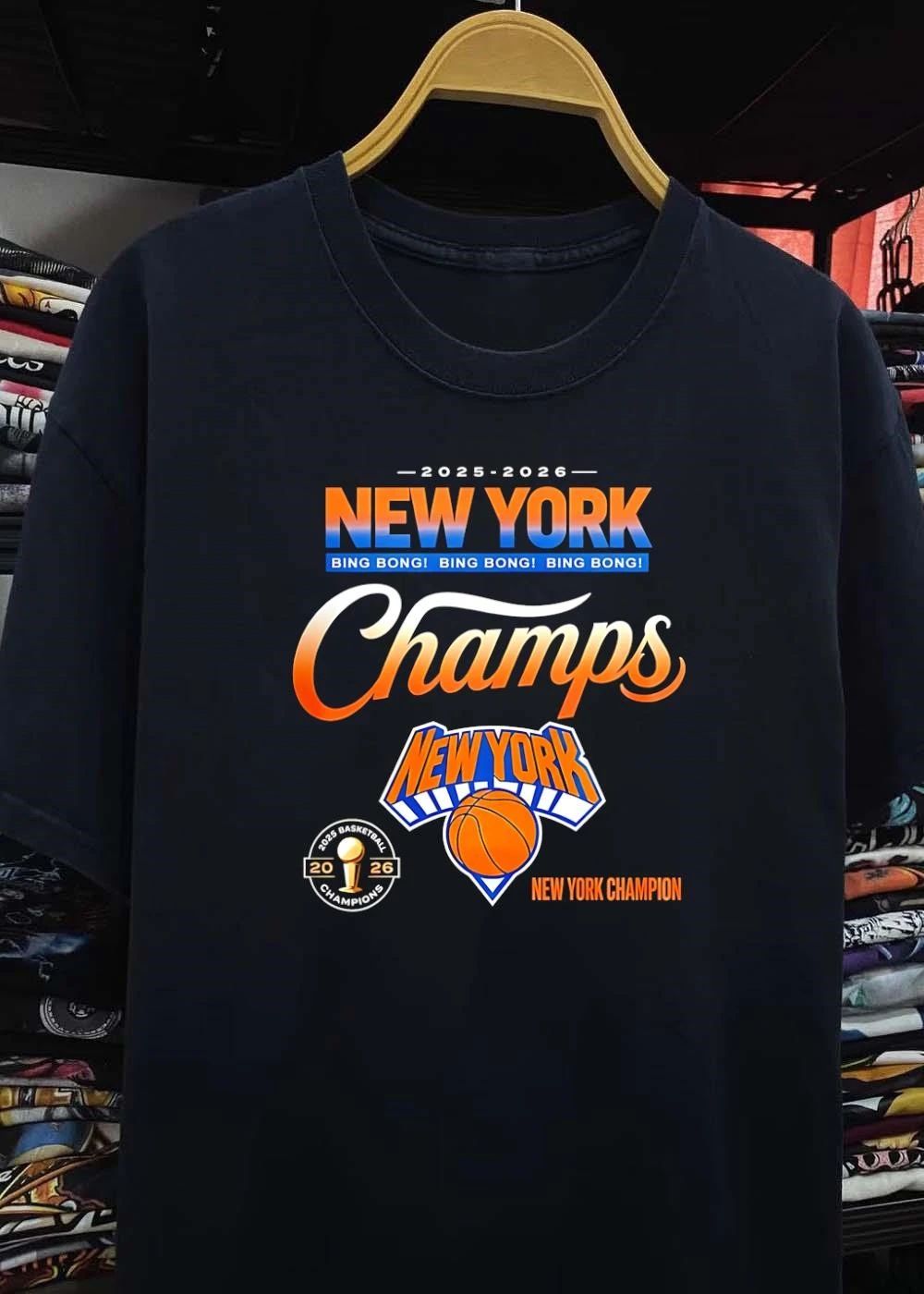 Bing Bong 2025 2026 New York Champs Basketball Champion T-Shirt