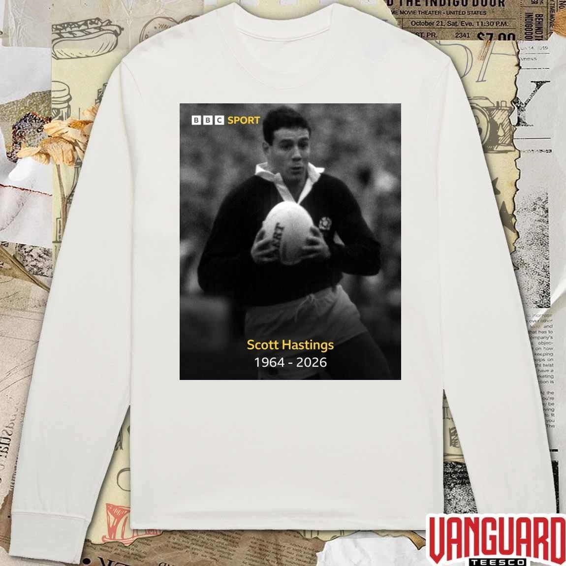 Scott Hastings 1964 – 2026 BBC Sport Scotland Poster t-shirt