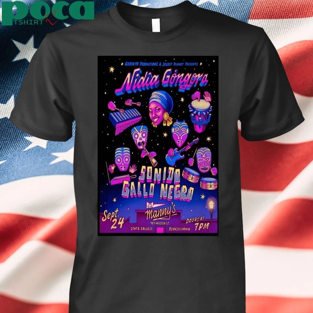 Nidia Gongora September 24 2025 Manny’s Performance Space in State College PA Poster T-shirt