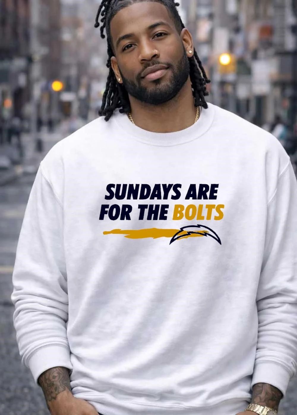 Sundays for the Bolts ‘ Support Your Team with this Los Angeles Chargers T-Shirt