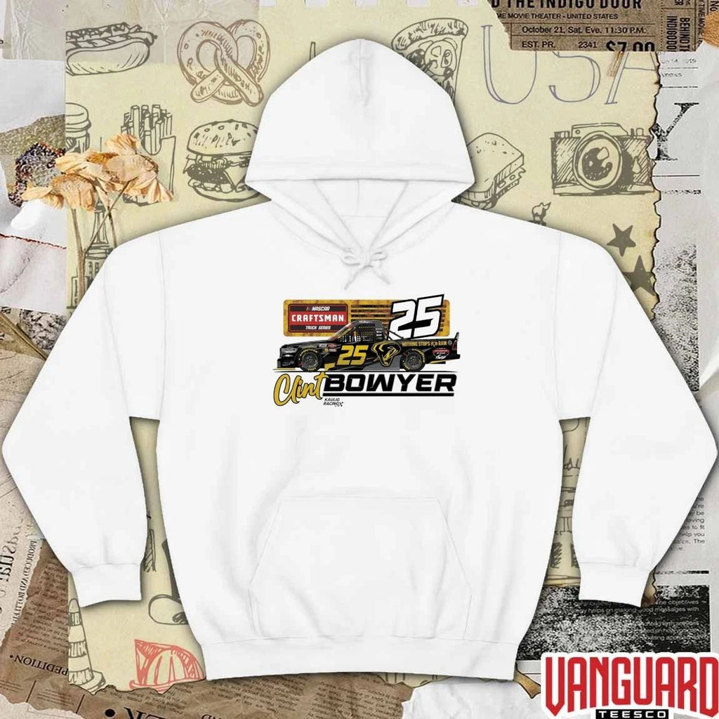 Kaulig Racing x Ram 25 Clint Bowyer NASCAR Craftsman Truck Series t-shirt