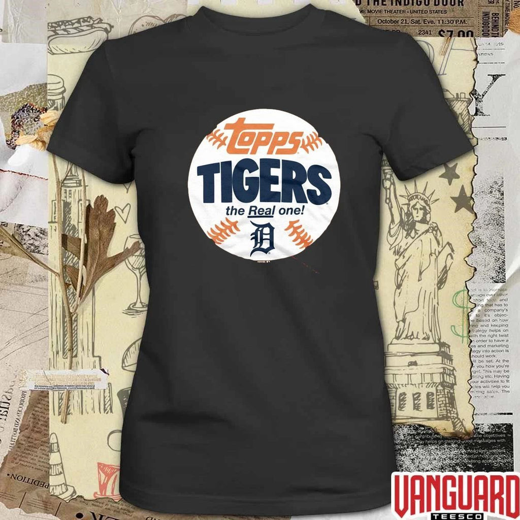 Detroit Tigers MLB 2026 x Topps Baseball The Real One t-shirt