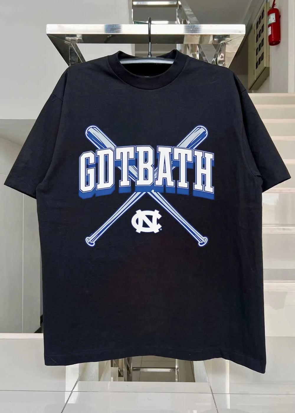 UNC Tar Heels GDTBATH Baseball T-Shirt