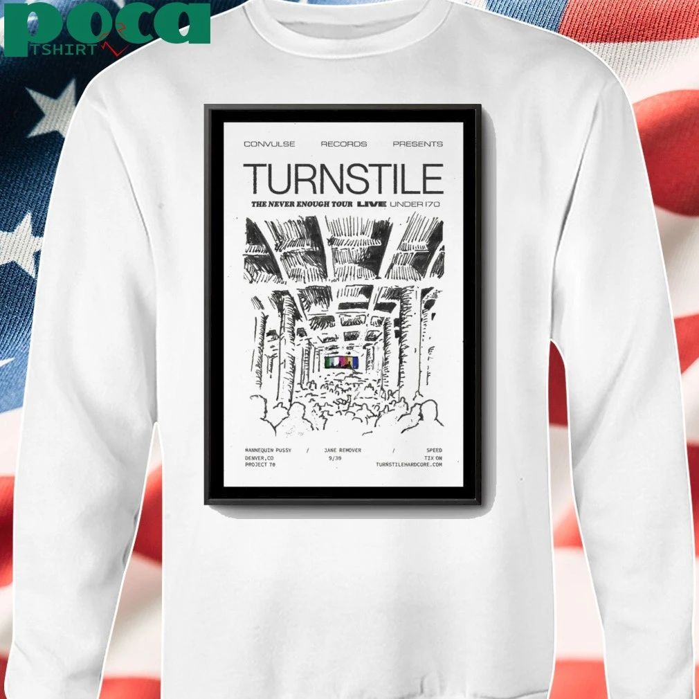 Turnstile Sep 30, 2025 Project 70 Under The Bridge. Denver, CO Poster shirt