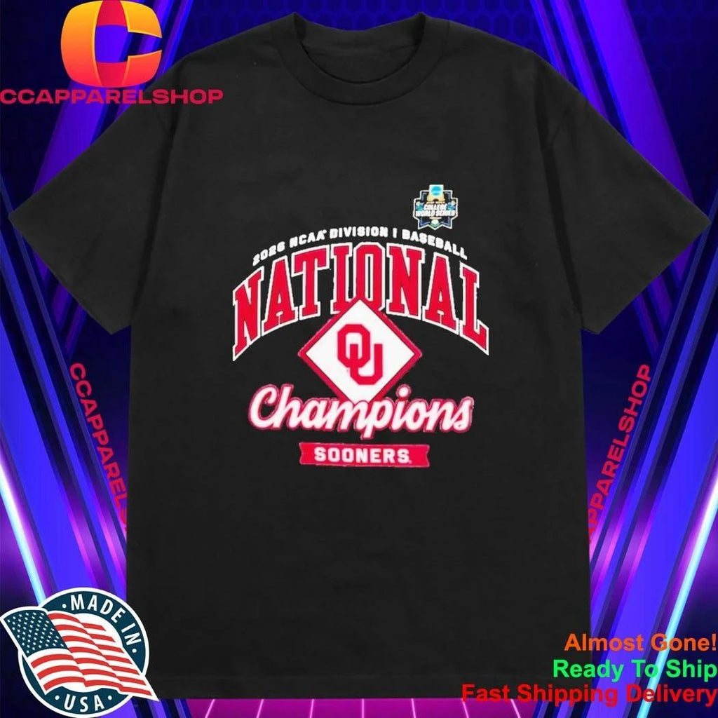 Sooners 2026 College World Series Champions Locker Room Shirt