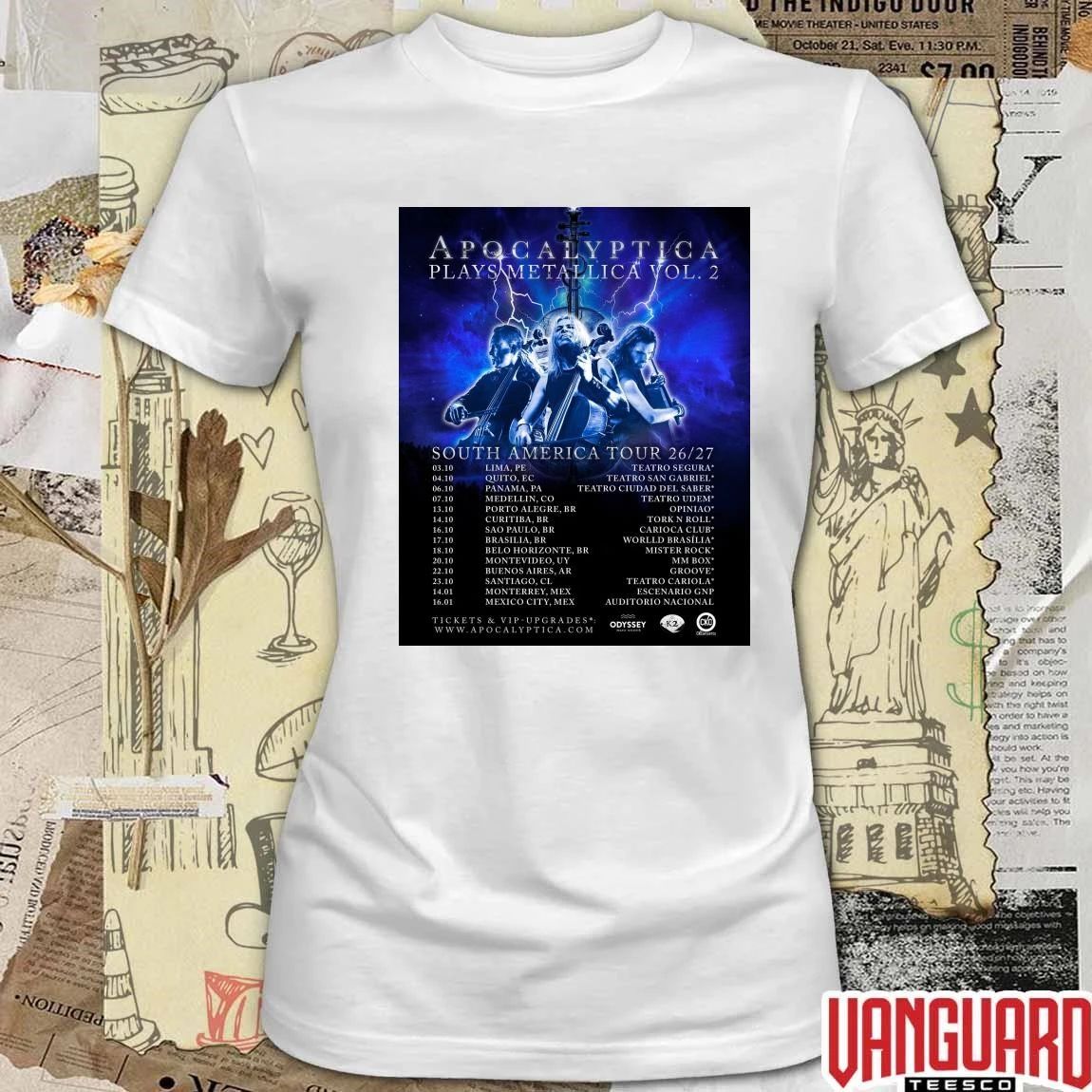 Apocalyptica Plays Metallica Vol. 2 South America Tour 2026-27 Poster t-shirt