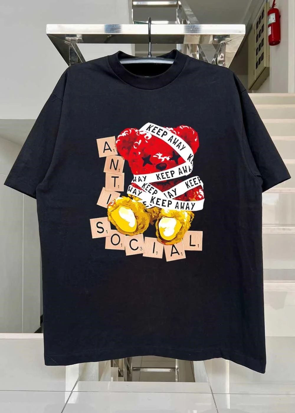 Anti Social Keep Away Teddy Bear T-Shirt