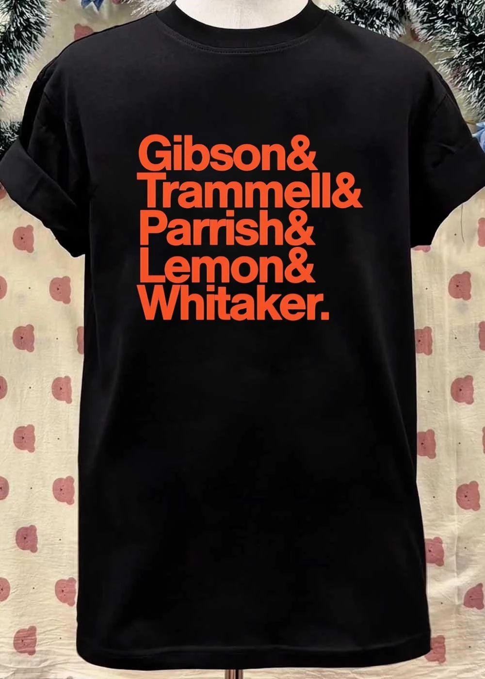 Gibson Trammell Parrish Lemon Whitaker Famous Baseball Players Shirt