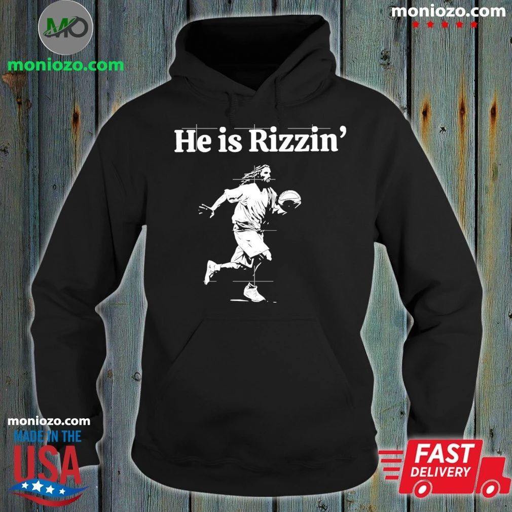 Original He is Risen Funny Easter Jesus Playing Basketball Shirt