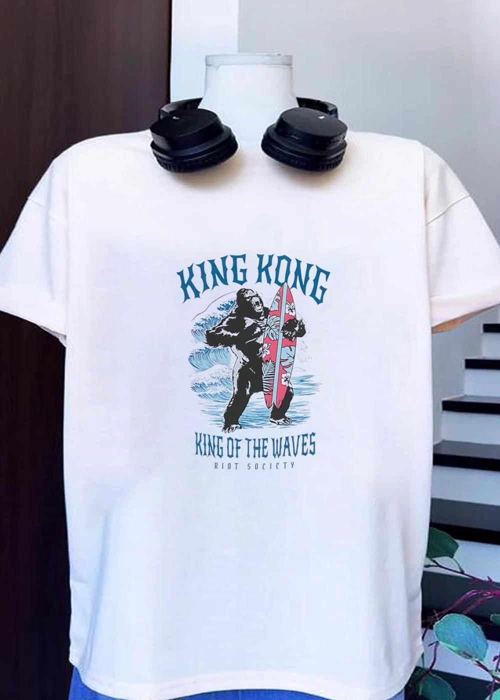 Riot Society Surfing Gorilla King of the Waves T-Shirt