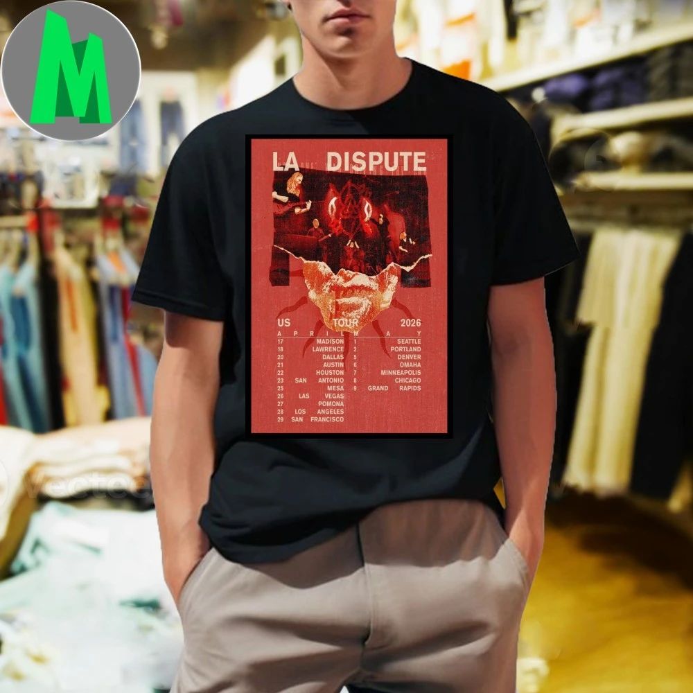 La Dispute US Tour April & May 2026 Poster Shirt