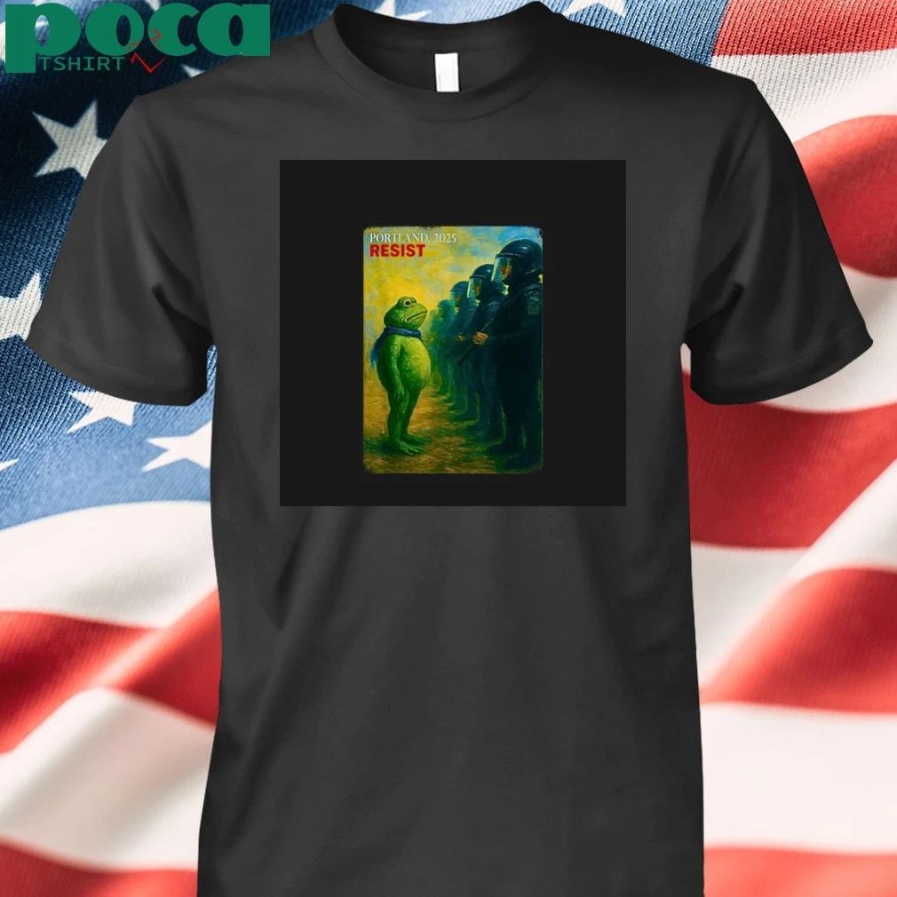 2025 Portland Frog Frogs Against Resist T-Shirt
