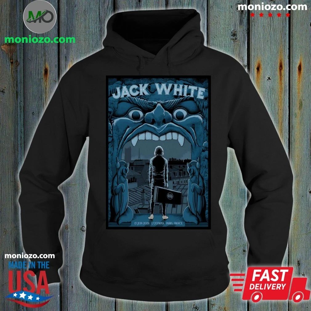 Original Jack White L’Olympia in Paris France June 13 2026 Poster T-Shirt