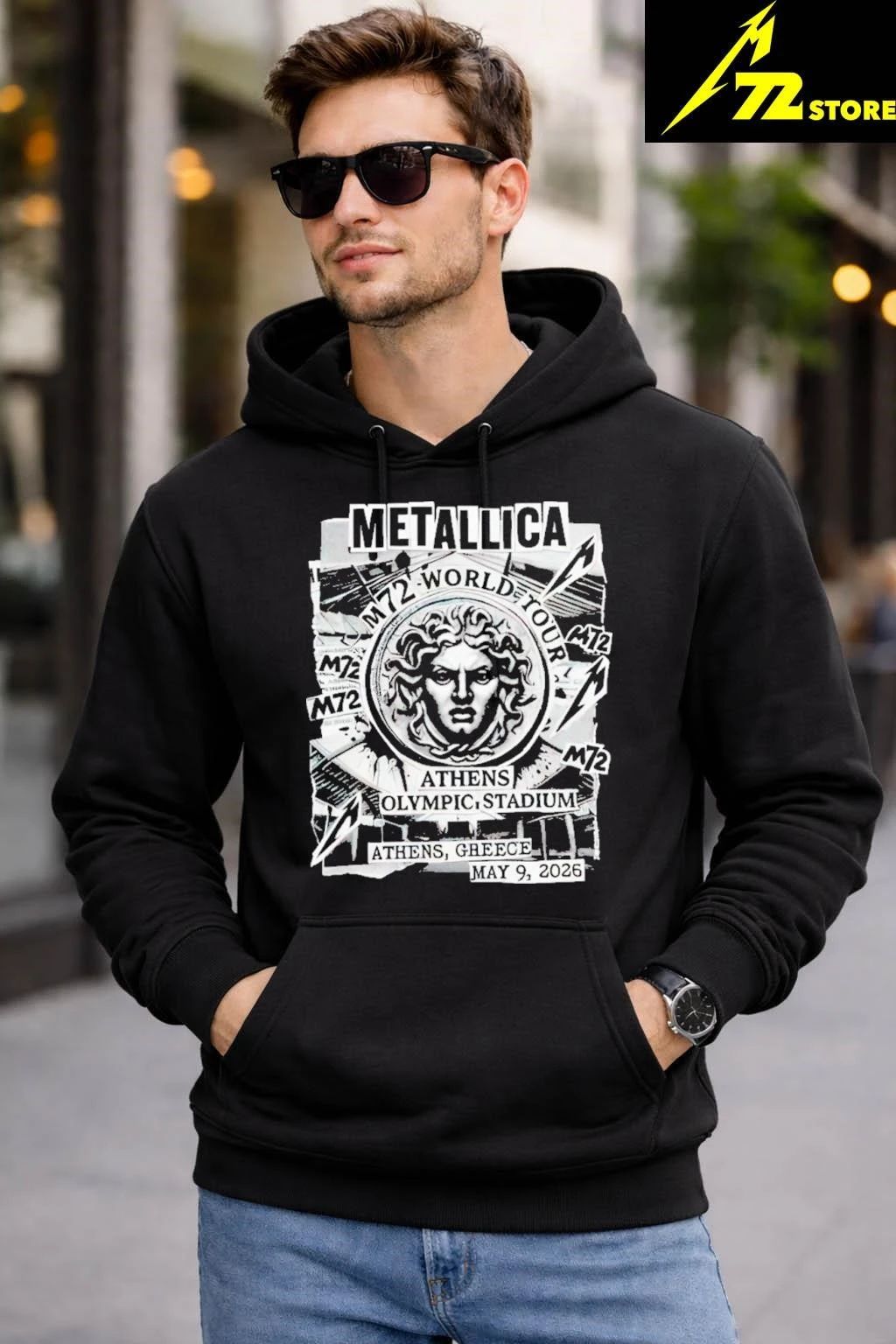 Athens May 9 2026 Athens Olympic Stadium Greece Medusa M72 Shirt