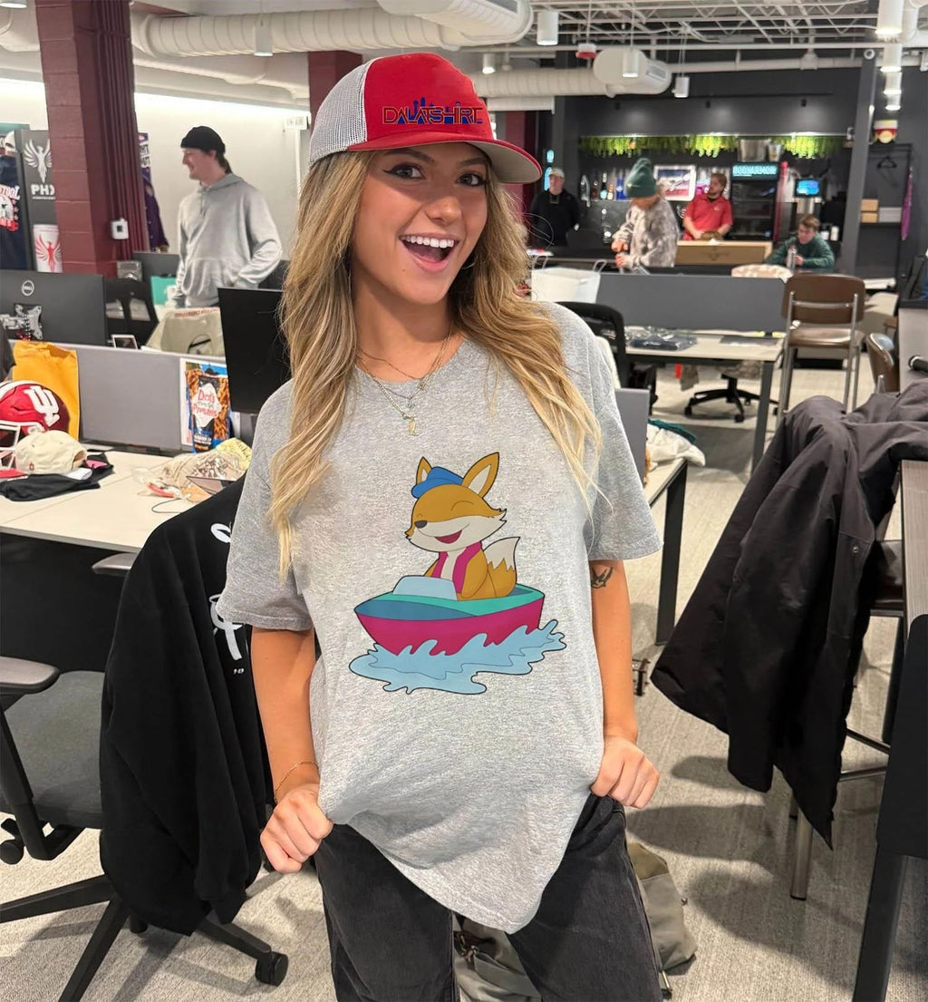 Fox small Boat cute shirt