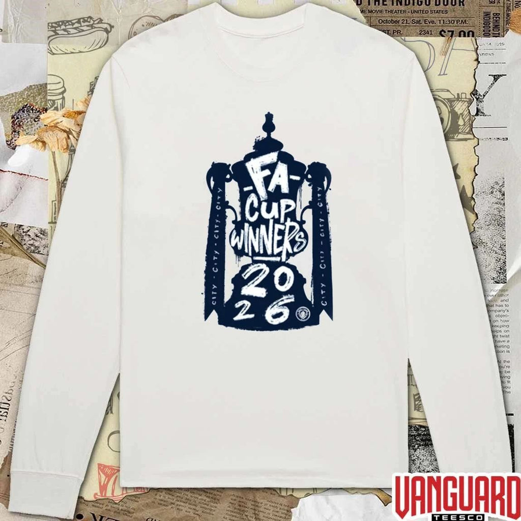 Manchester City Fa Cup Pop Up Tee 2026 Winners t-shirt