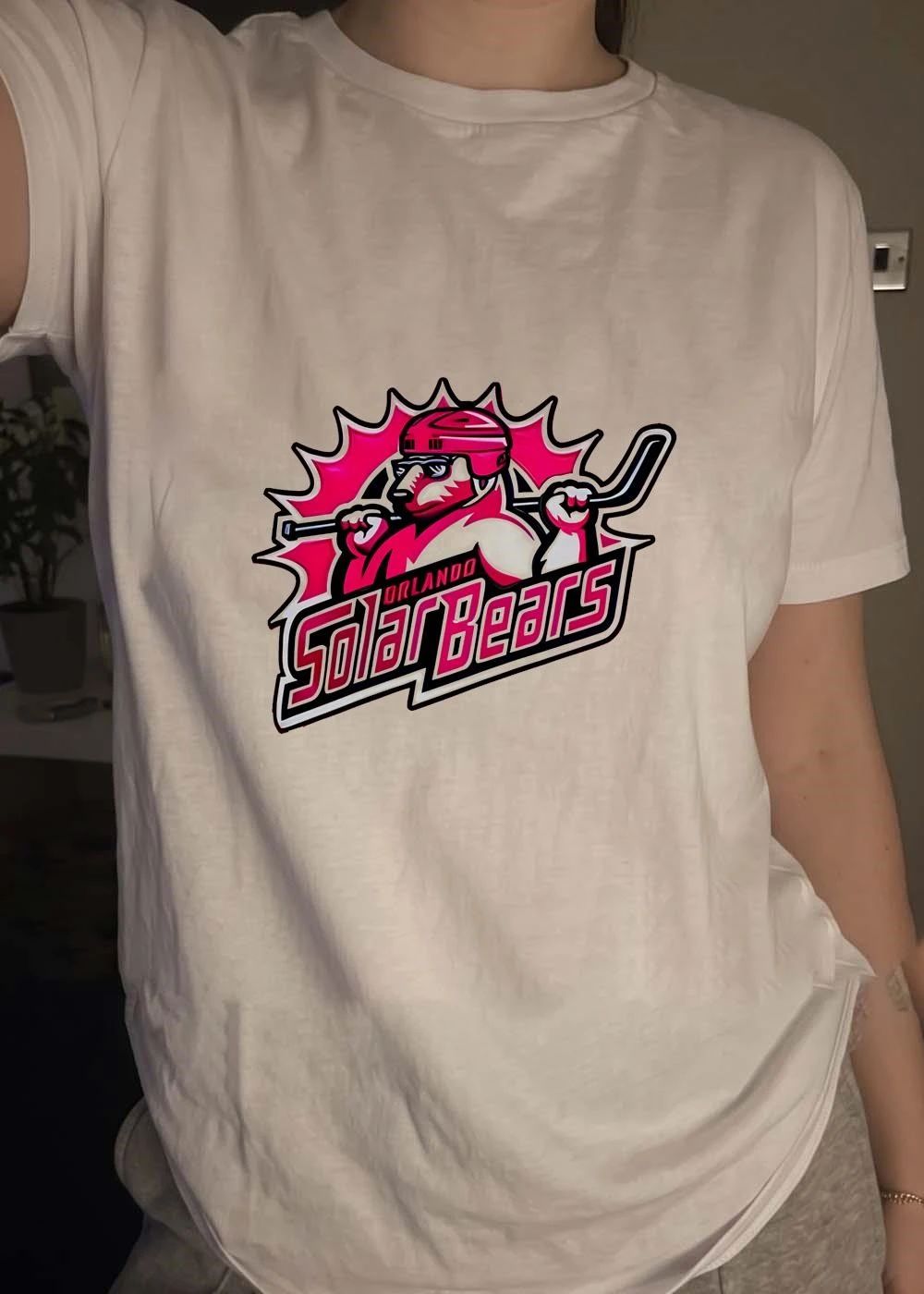 Orlando Solar Bears Pink Whitney Special Hockey shirt