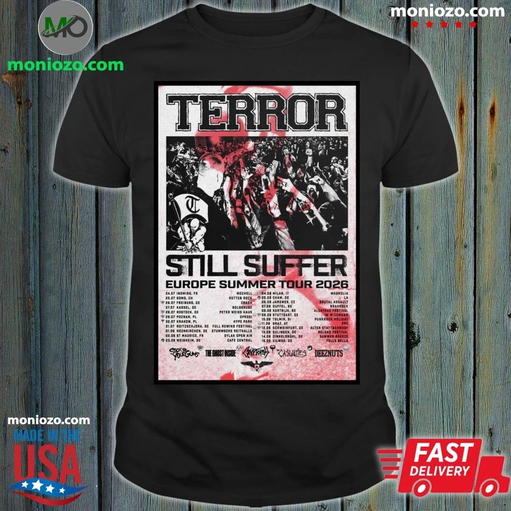 TERROR Europe 2026 Summer Shows Poster Shirt