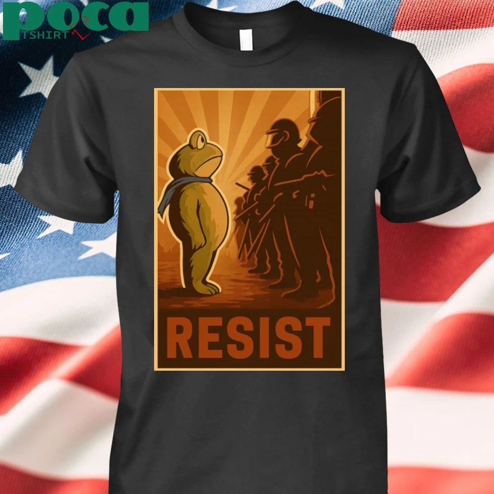 Portland Frog Against Resist 2025 Poster T-shirt
