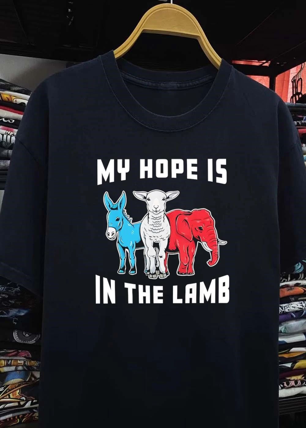 My Hope Is in the Lamb Christian Political Faith Donkey Elephant 2026 shirt