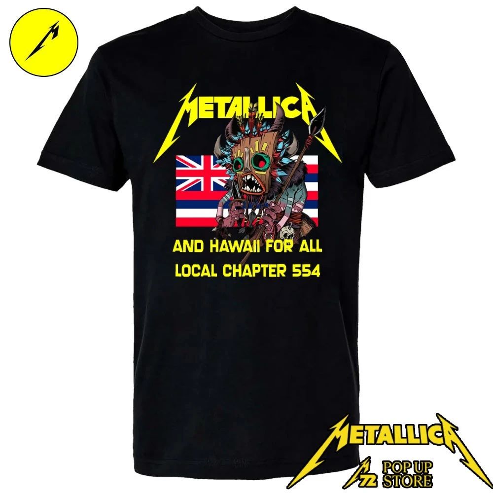 Metallica And Hawaii For All Local Chapter 554 Shirt