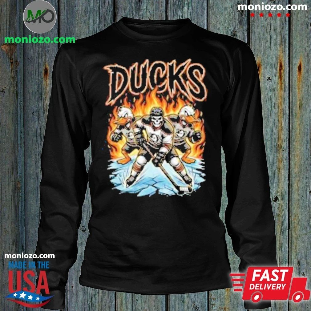 Original Anaheim Ducks Hockey Skull Shirt