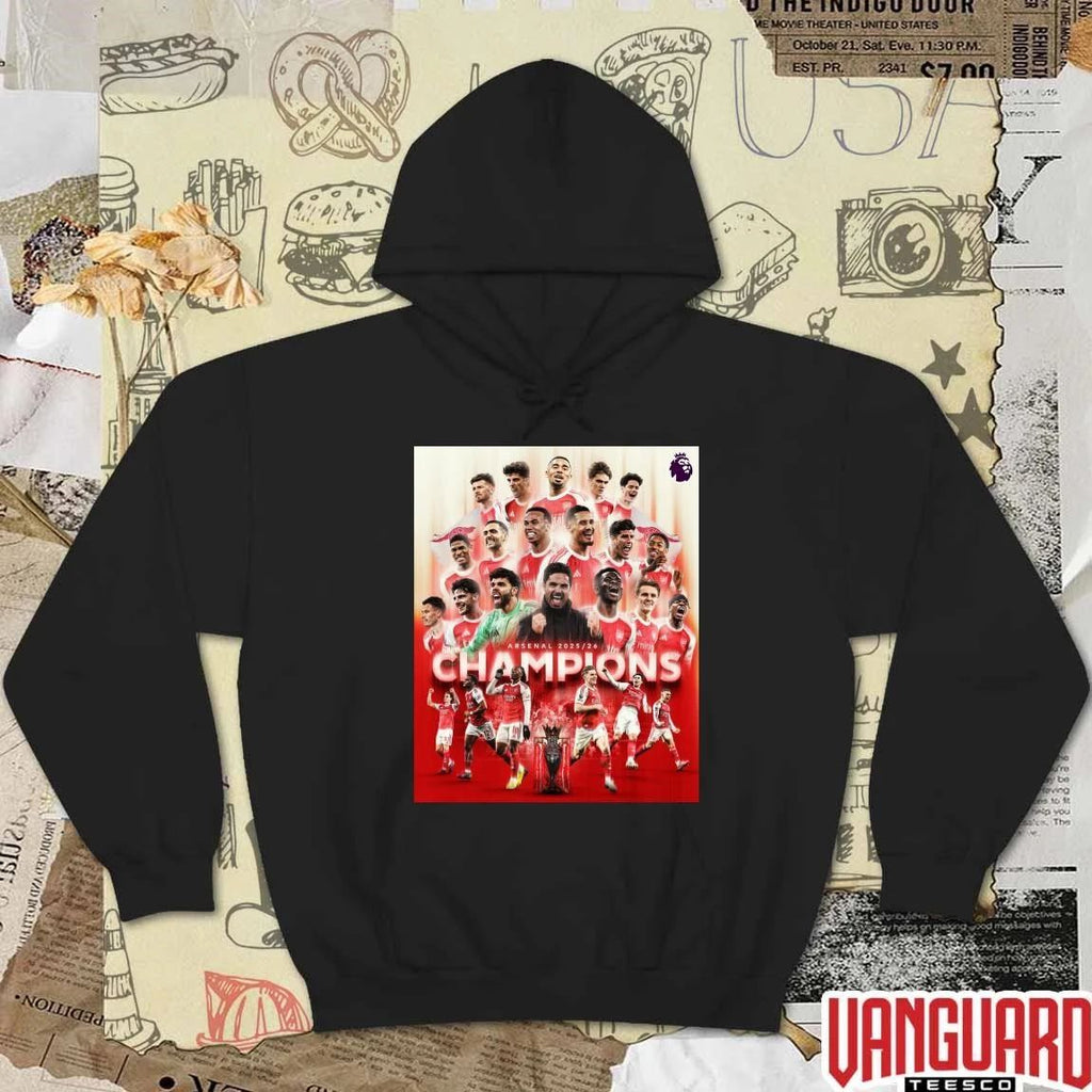 Arsenal F.C. Are Premier League Champions 2025-26 Season Poster t-shirt
