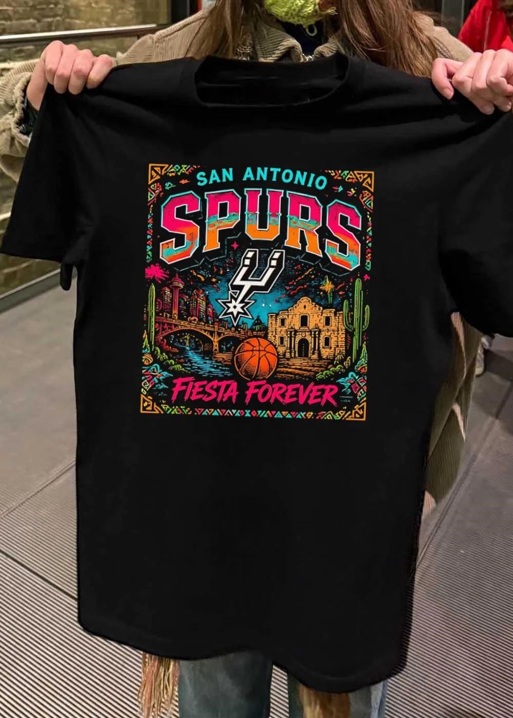 Fiesta Forever San Antonio Spurs Basketball T-Shirt