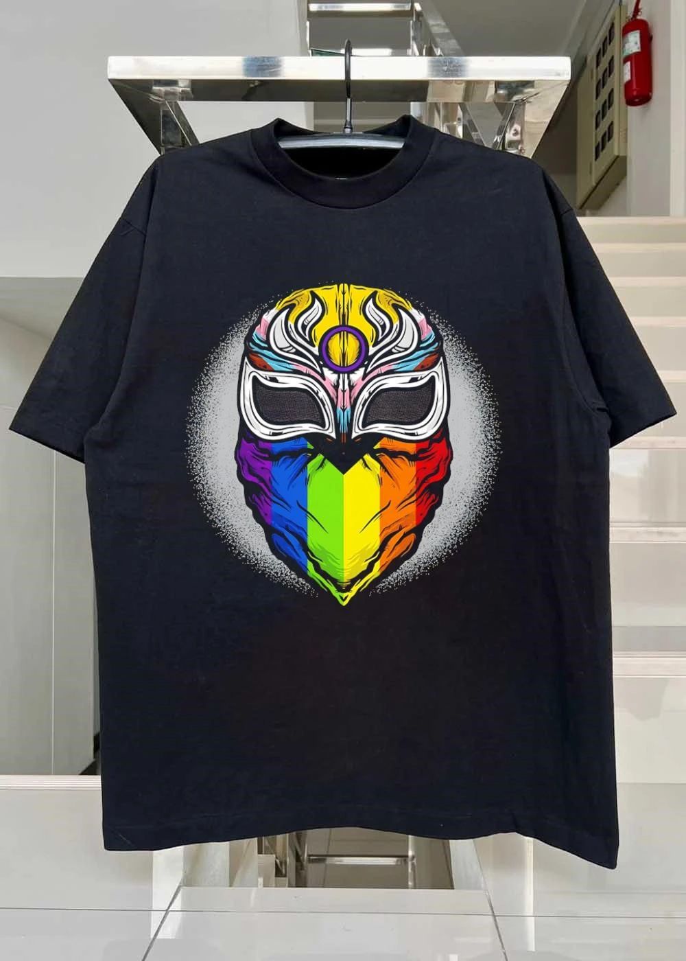 Lucha Pride Mask Pride Luchador Wrestling T-Shirt