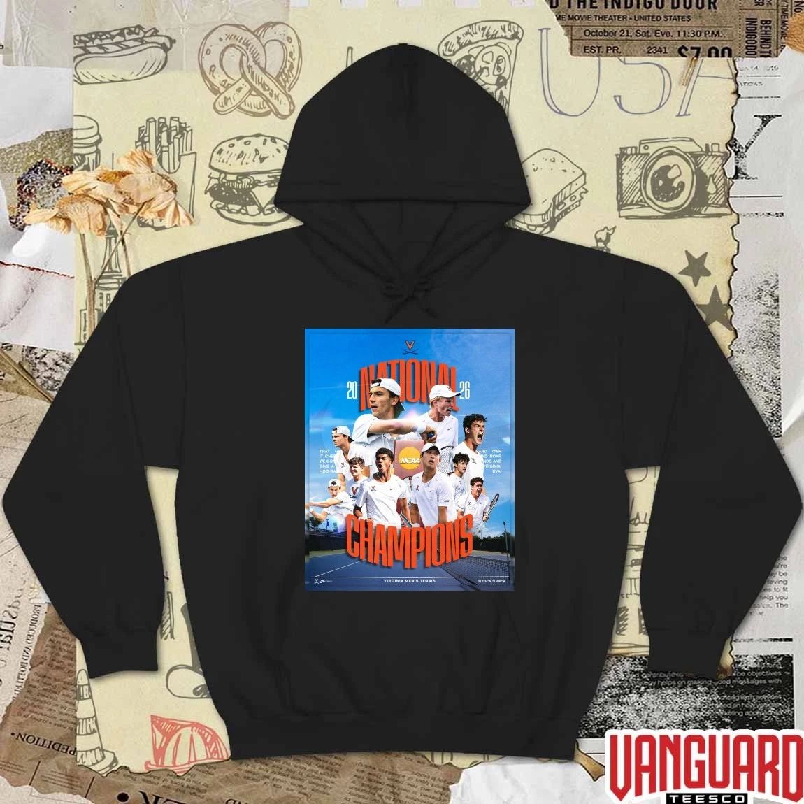 Virginia Cavaliers Men’s Tennis 2026 NCAA National Champions Poster t-shirt