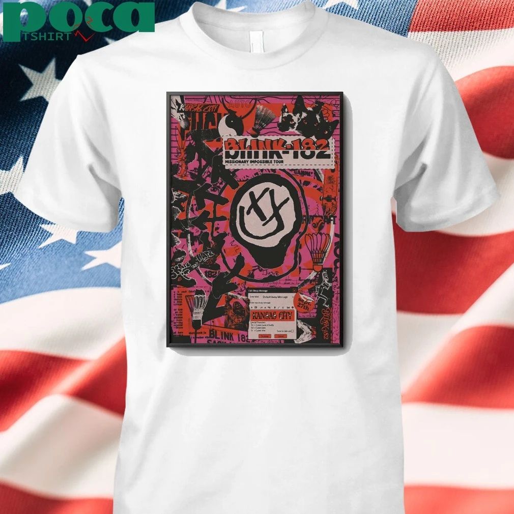 Blink 182 September 27 2025 T-Mobile Center Kansas City, MO Poster shirt