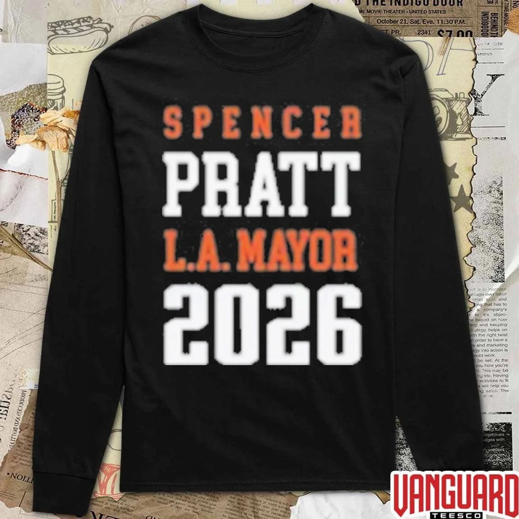 Vote Spencer Pratt for Mayor of Los Angeles 2026 Election t-shirt