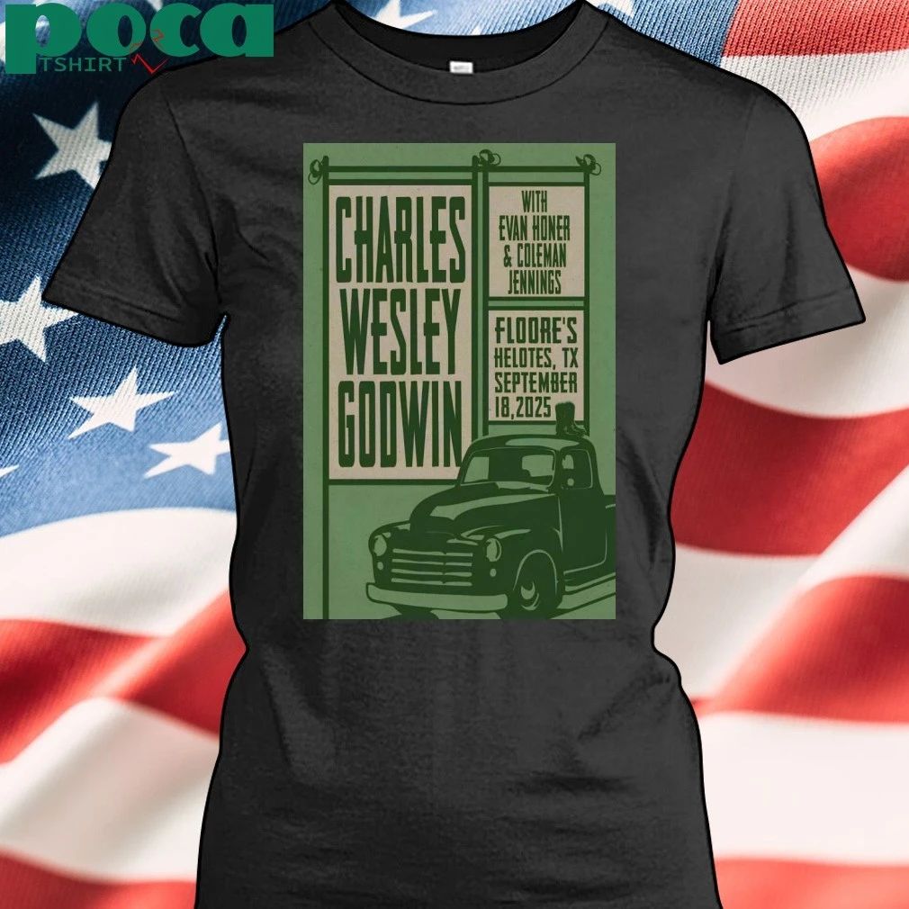 Charles Wesley Godwin Sep 18 2025 Helotes, TX Tour Poster T-shirt