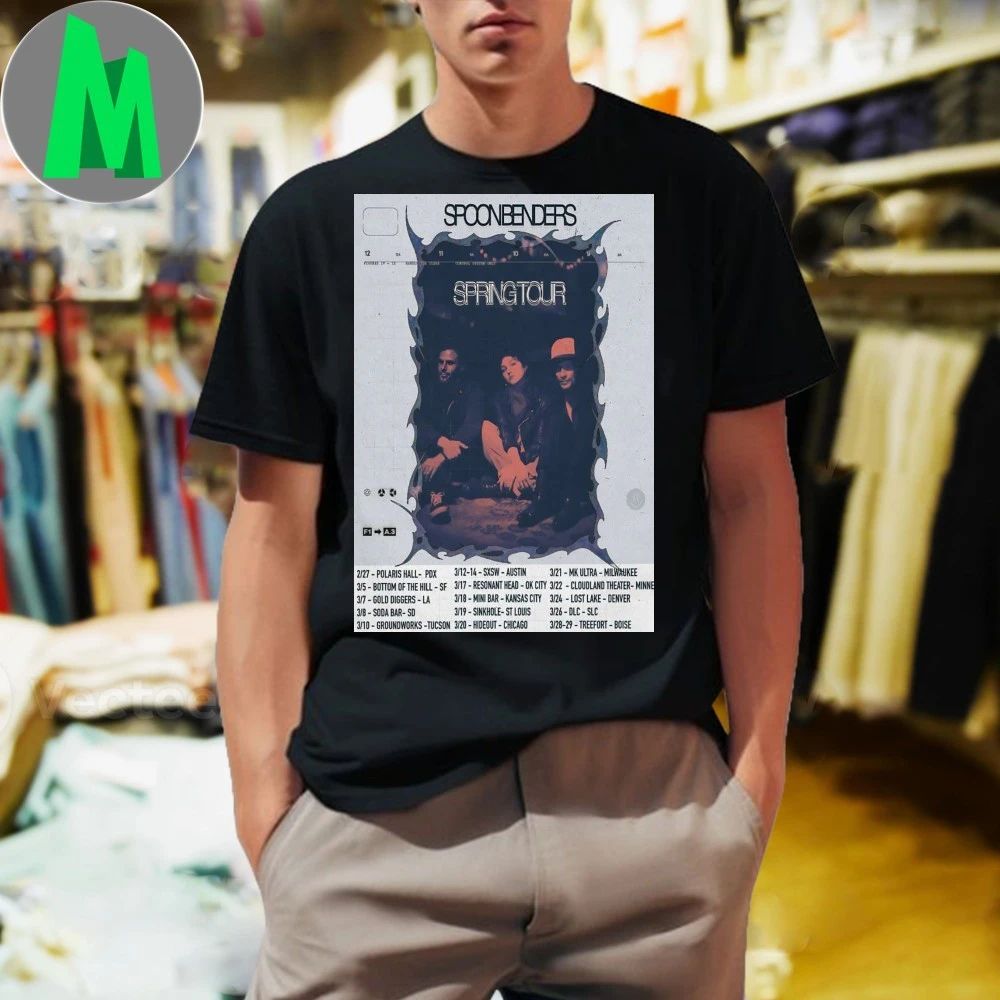 Spoon Benders Spring Shows 2026 Poster Shirt