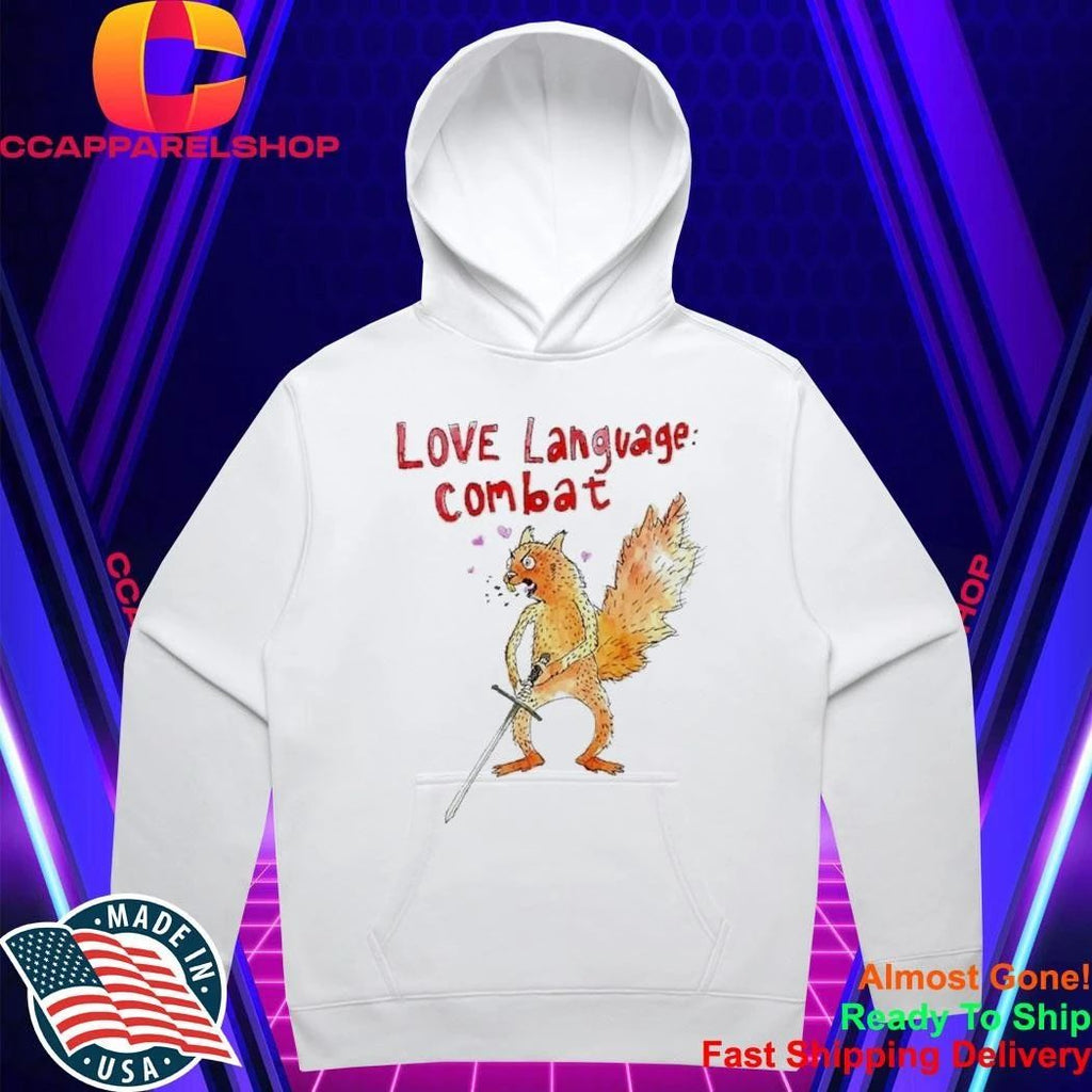 Love Language Combat Angry Funny Squirrel With Sword Meme Aesthetic Shirt