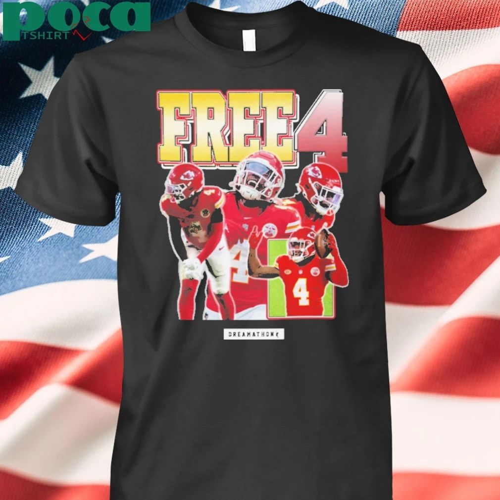Travis Kelce Free 4 Rashee Rice T-shirt