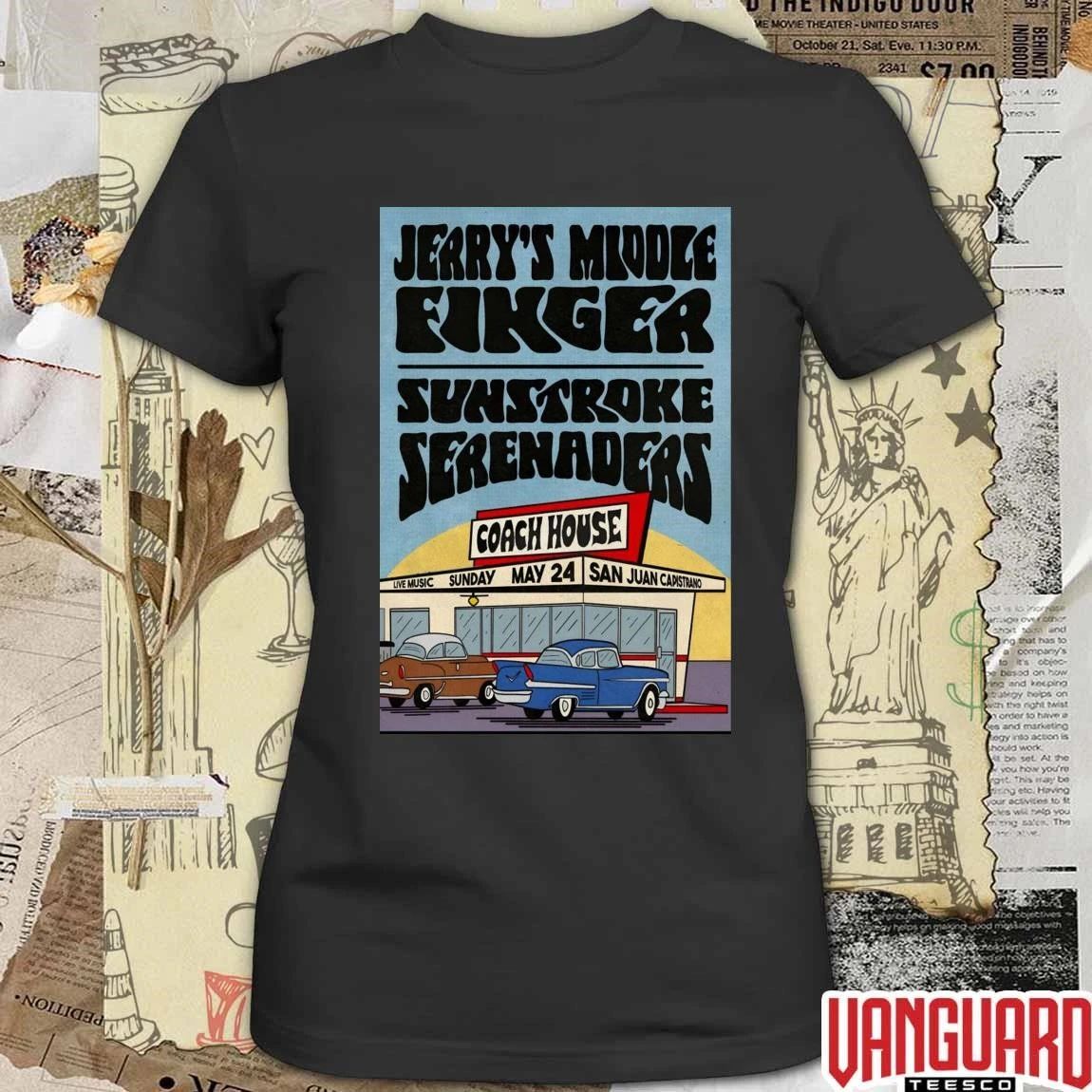 Jerry’s Middle Finger In San Juan Capistrano CA On May 24 2026 Tour Poster t-shirt