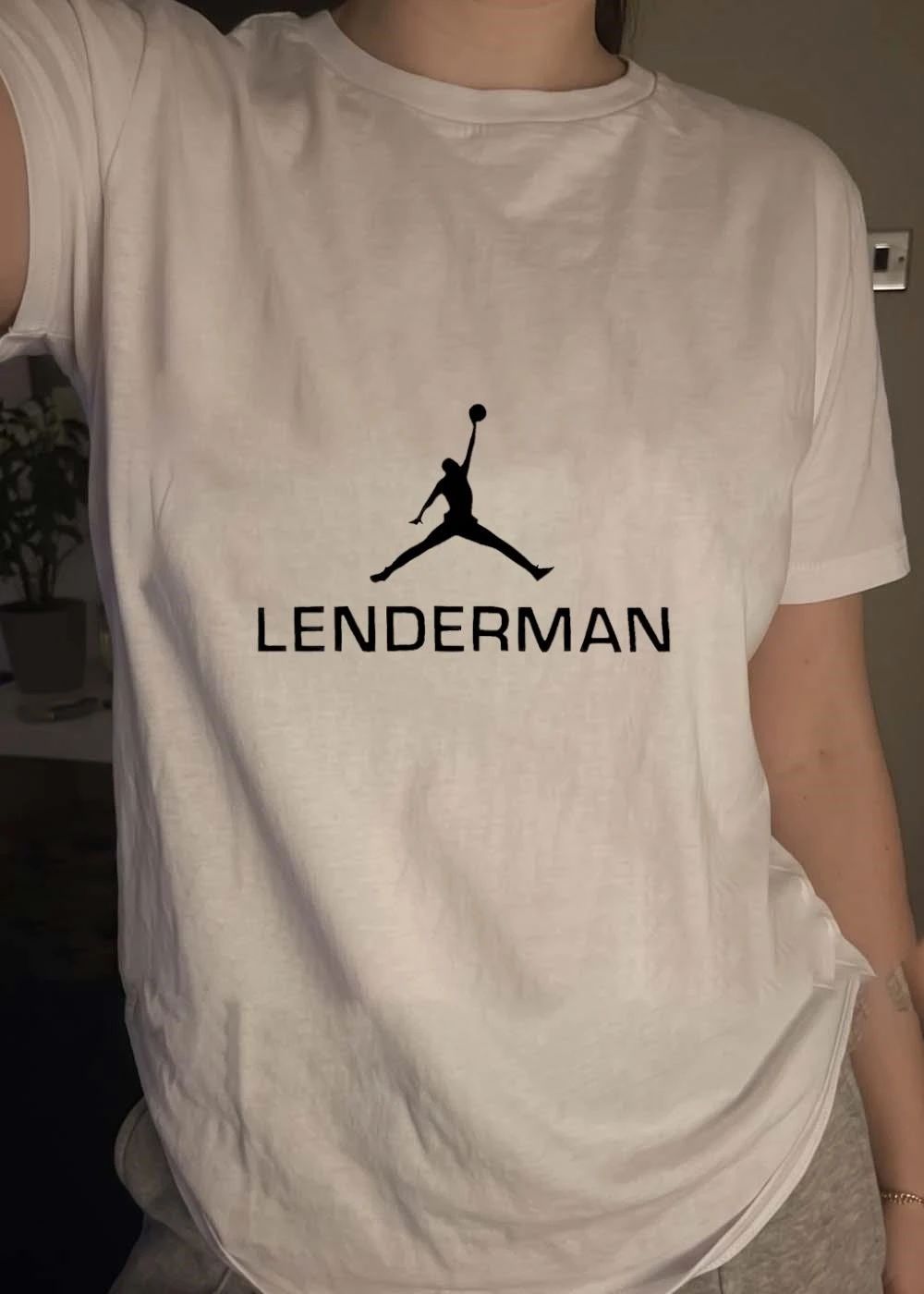 Lenderman Jumpman Silhouette Apparel Black Logo T-Shirt